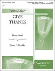 Give Thanks Handbell sheet music cover Thumbnail